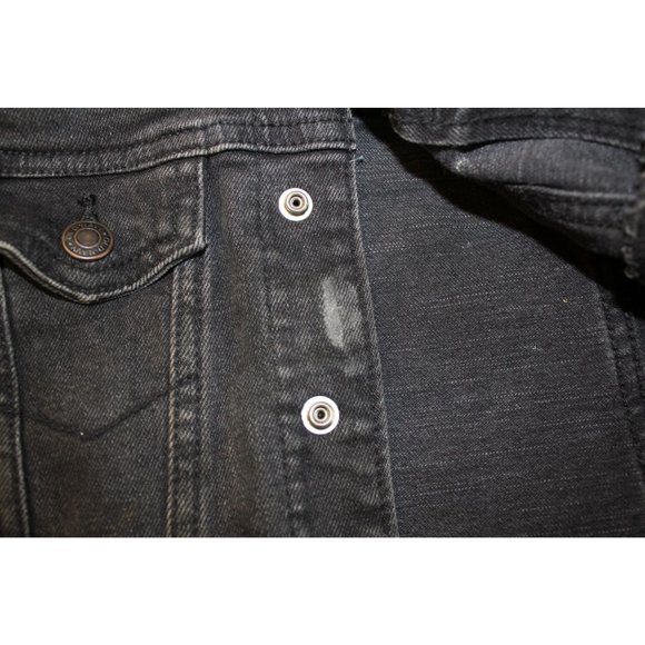 Old Navy/ Jacket with hood/(Size 3T) Black Demin with sweatshirt hoodie - Picture 14 of 16